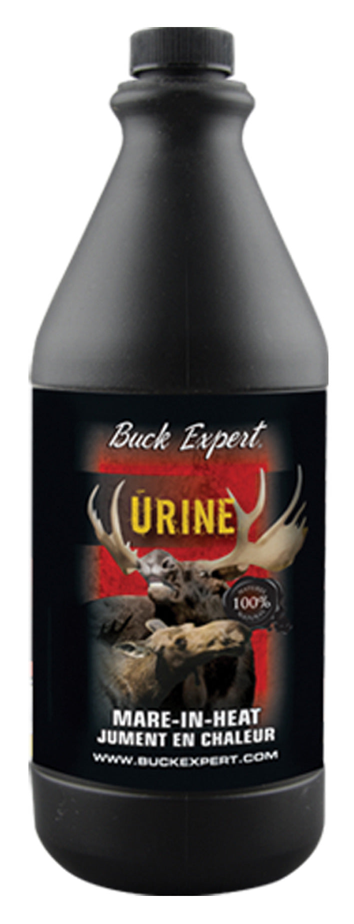 Buck Expert Natural Moose Urine (Silver), Mare-In-Heat, 1 L / 32 Oz