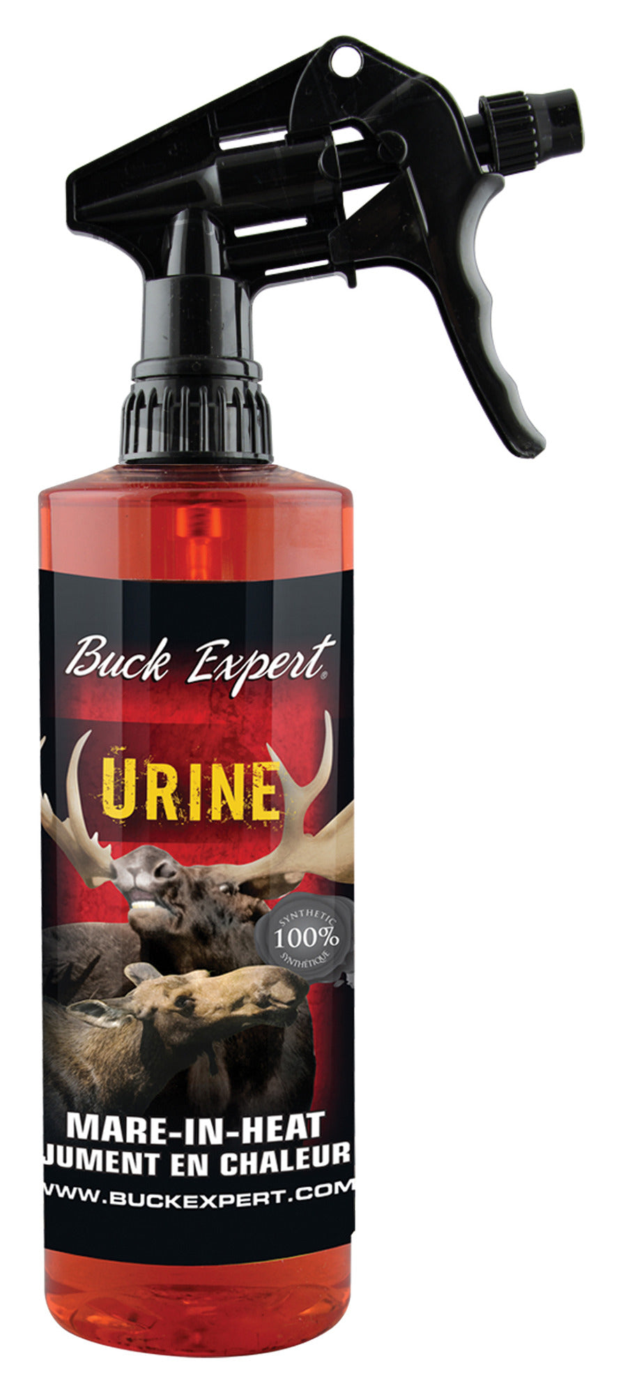 Buck Expert Synthetic Moose Urine, Mare-In-Heat, 500 Ml / 16 Oz