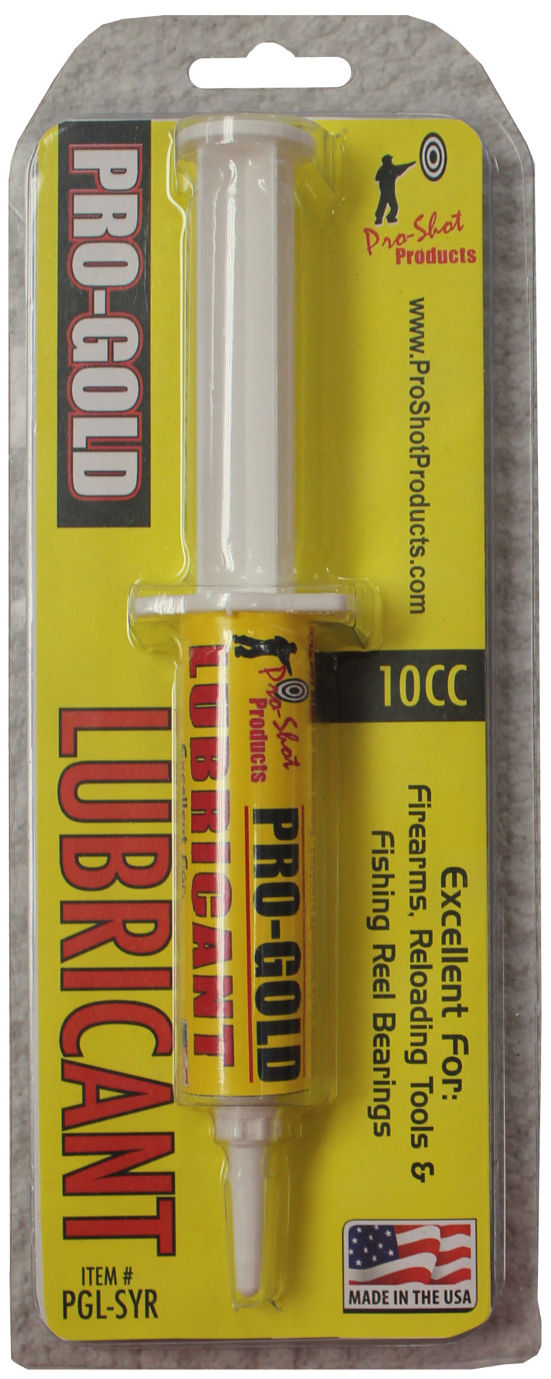 Pro-Shot PGL-SYR 10cc Syringe Pro-Gold Lube