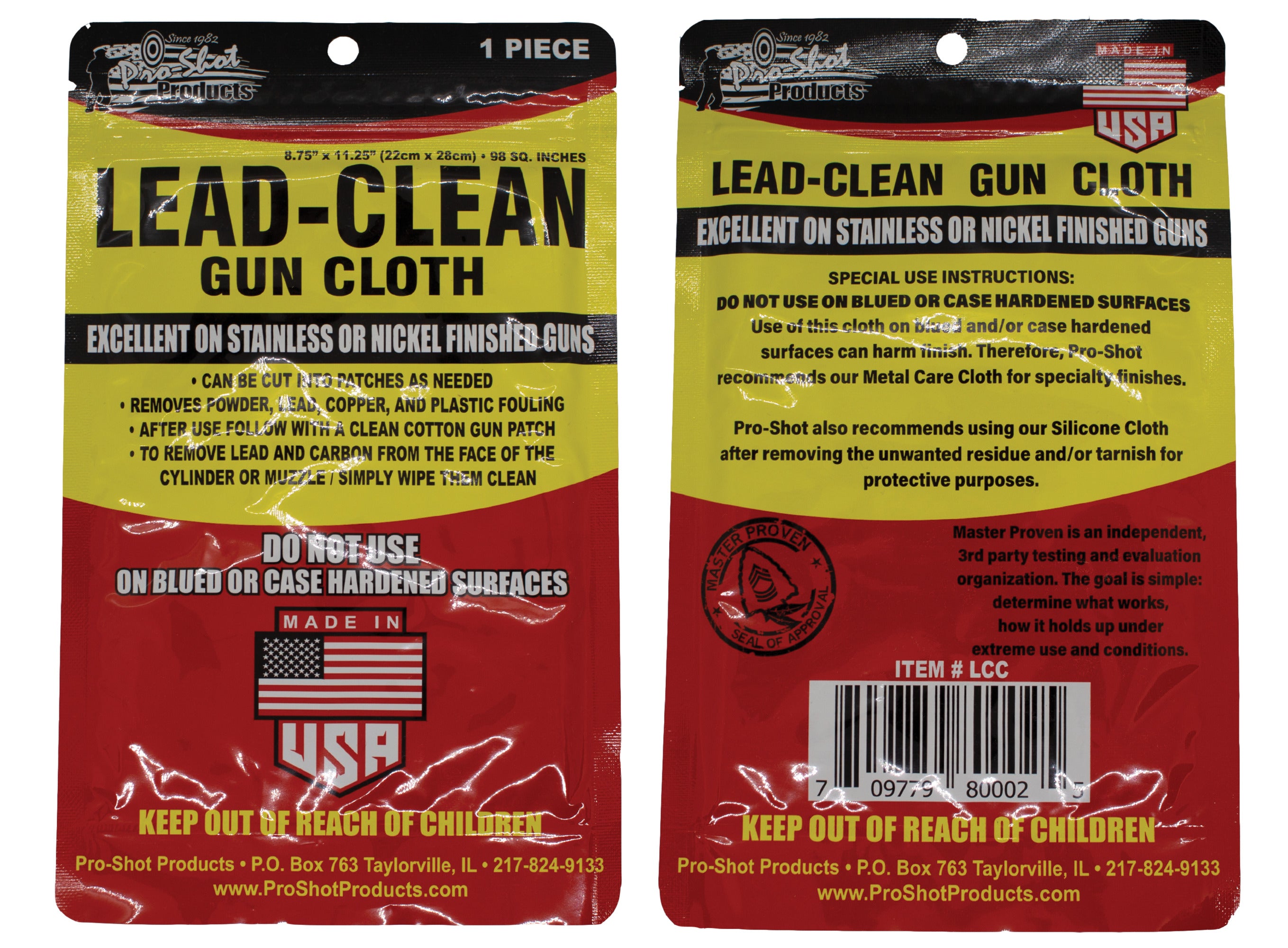 Pro-Shot LCC Lead-Clean Gun Cloth