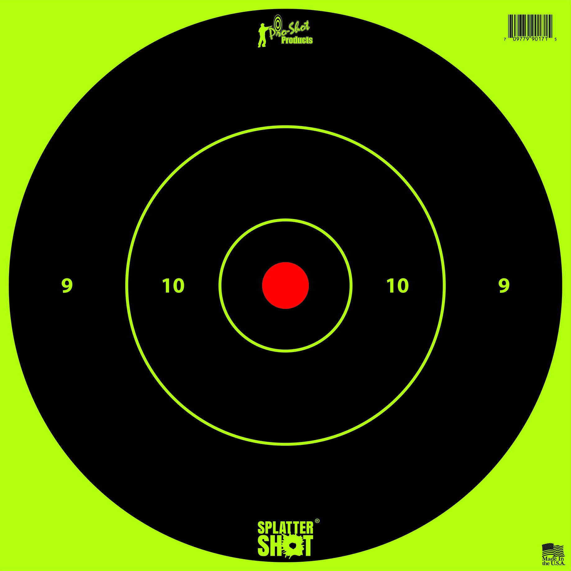 Pro-Shot 12B-GREEN-TG-5PK SplatterShot 12 Green Bullseye - 5 pack