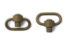 GrovTec Heavy Duty Push Button Swivels - FDE - GTSW253