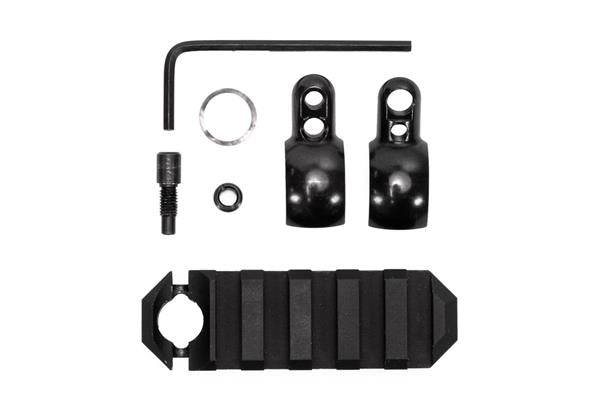 GrovTec TUBE MNT RAIL 2.6”, 5S .630-.675 BAR BND MTD PICRAIL