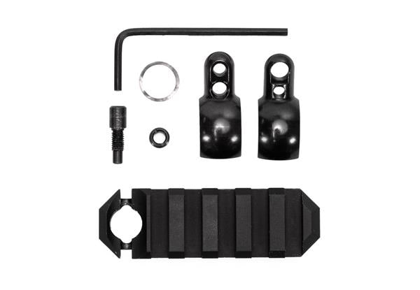 GrovTec TUBE MNT RAIL 2.6”, 5S .675-.725 BAR BND MTD PICRAIL