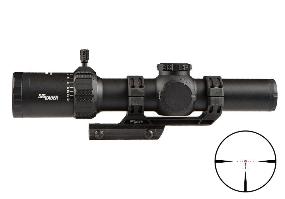 SIG SAUER Tango MSR 1-10x26mm Rifle Scope 34mm Tube First Focal Plane Illuminated BDC 10 Reticle Coyote