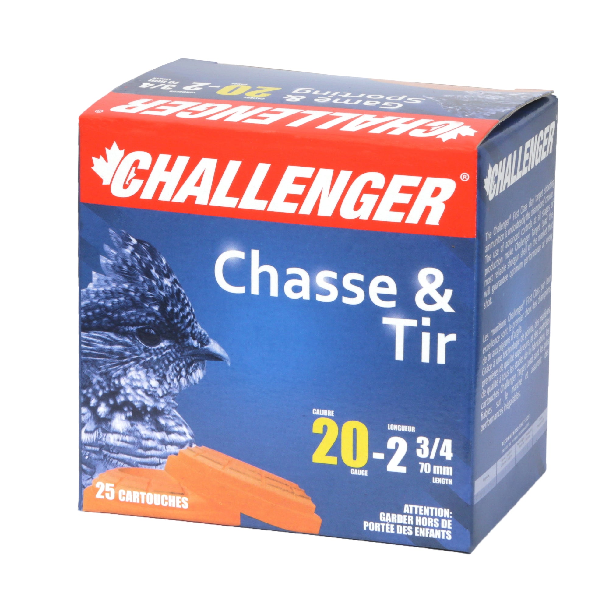 Challenger Ammo 20035 Hi-Brass 2003 Shotshell 20 GA, 2-3/4 in, No. 5, 1330 fps