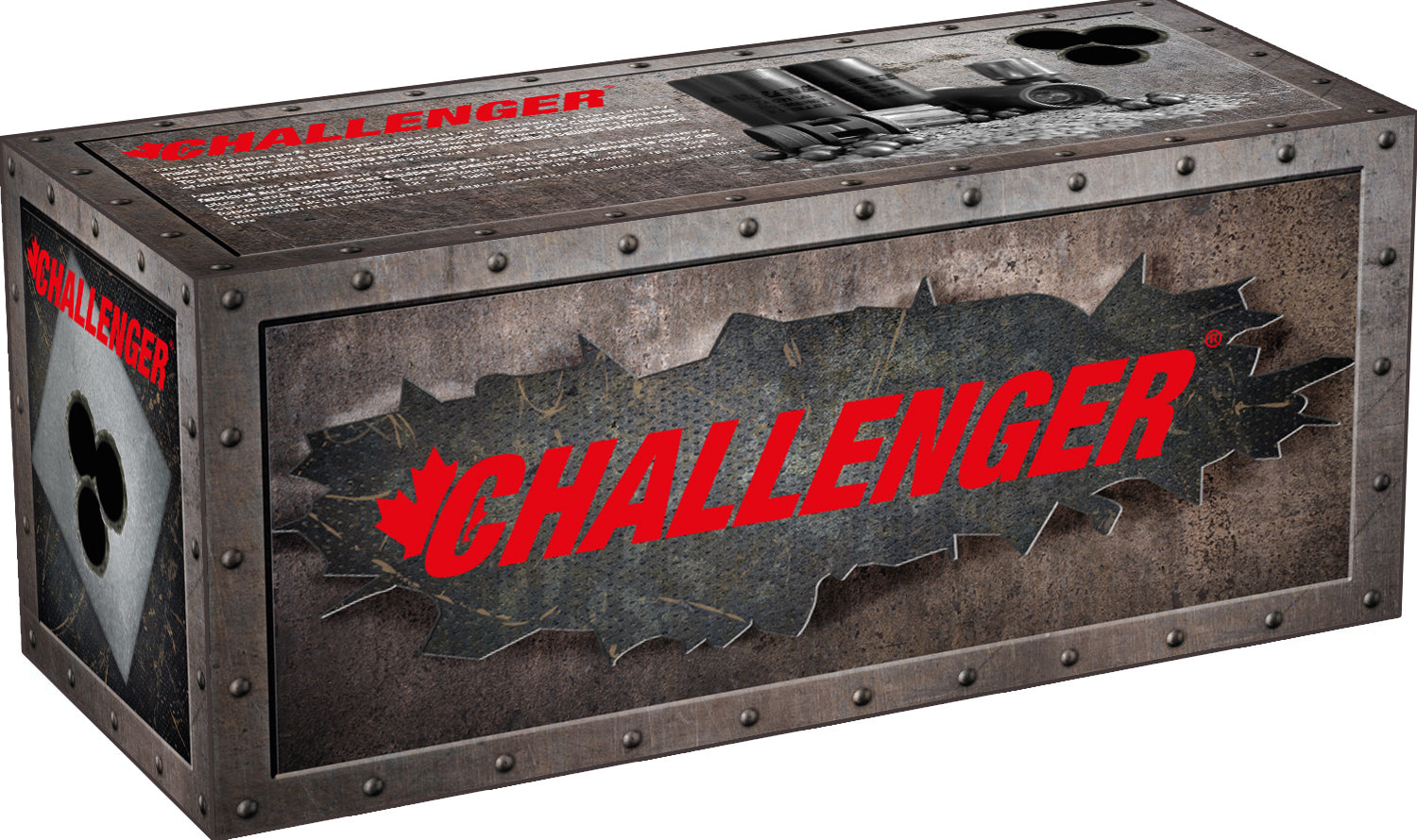 Challenger Ammo 03150 Tactical Slug 12 GA, 2-3/4, 1 oz, Low Recoil, Box of 100 Rnds