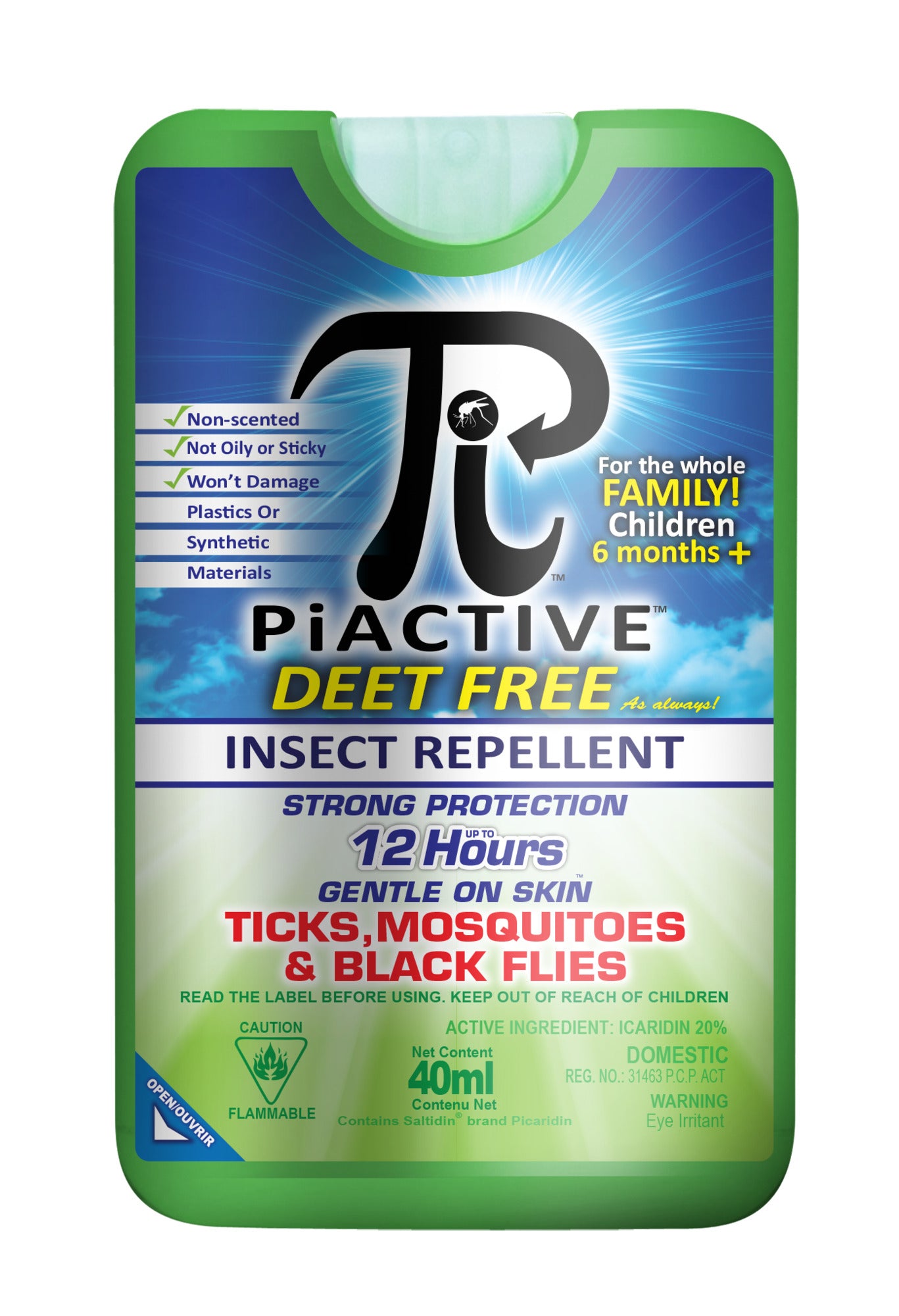 Mosquito Shield Piactive Insect Repellent Wallet Size