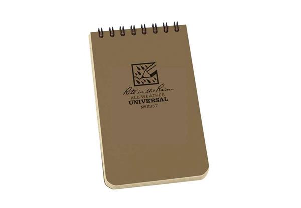 RITR 3"x5" Top Spiral Notebook Tan