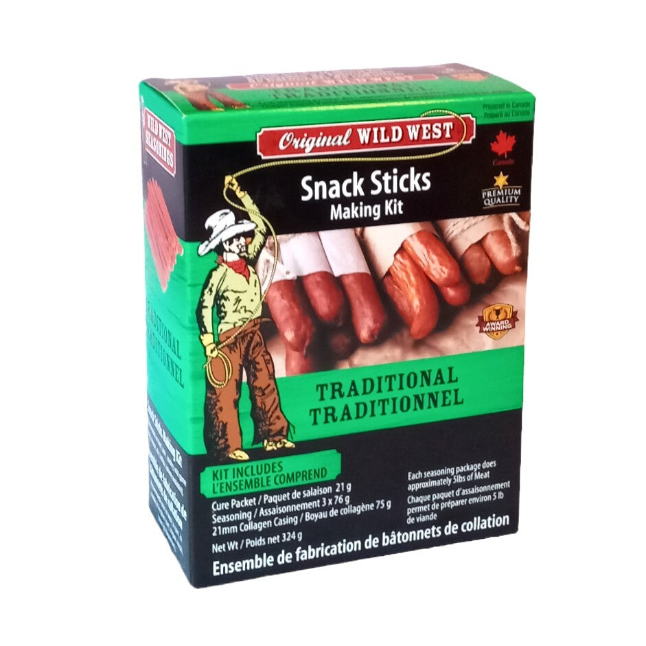 Wild West 31513 Snack Stick Kit - Traditional, Each Kit Does 15 Lbs/6.8 Kg