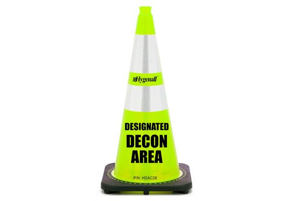 Hygenall Firefighter DESIGNATED DECON AREA (DDA) Cone