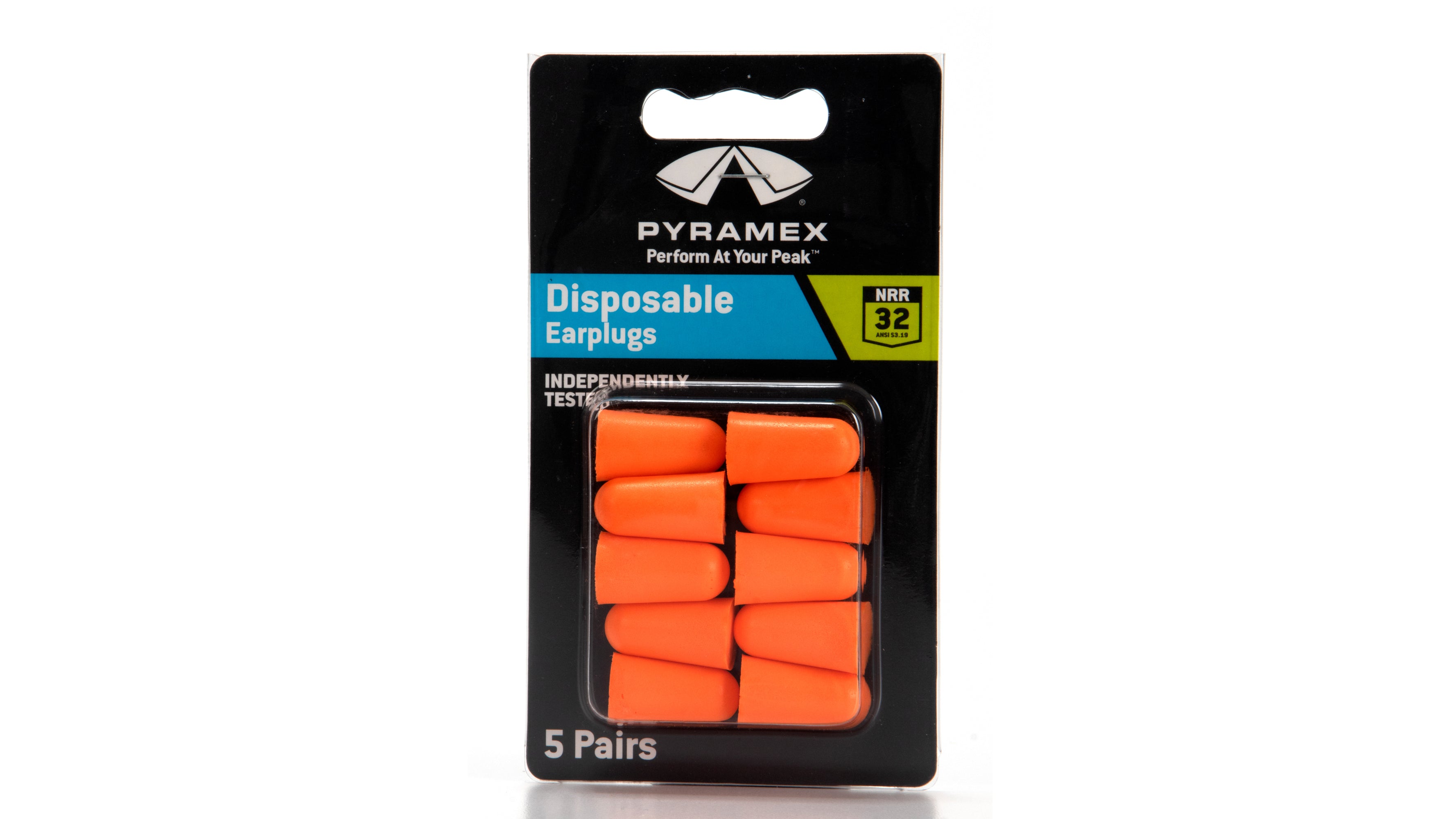 Pyramex DP1000 DP1 Series Uncorded Taper-Fit Disposable Earplug, NRR 32db, 200 pair