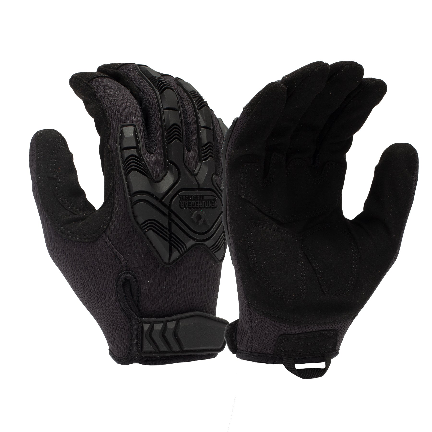 Venture Gear Tactical VGTG40BM Heavy Duty Impact Operator Glove, Black, Medium