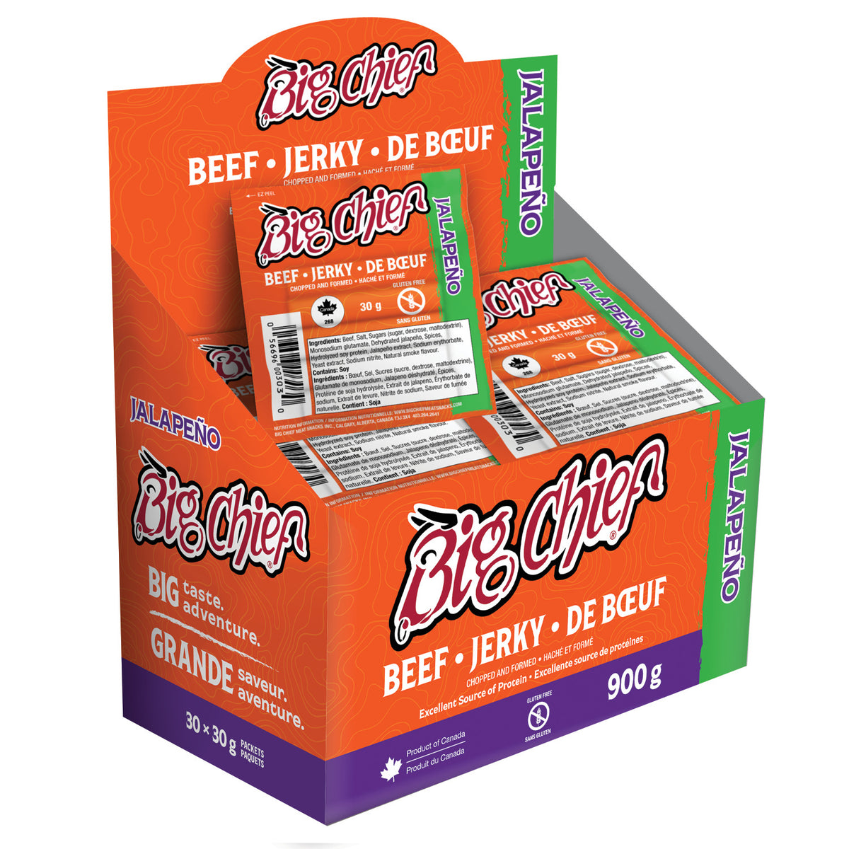 Big Chief 303 Jalapeno Beef Jerky