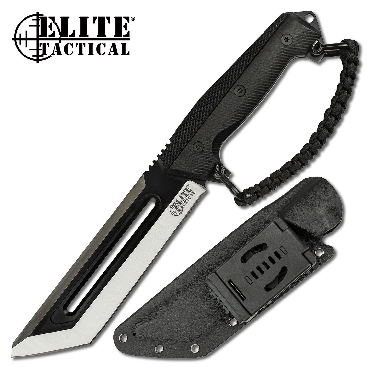 Elite Tactical ET-FIX004BK The Rig Fixed Blade Knife