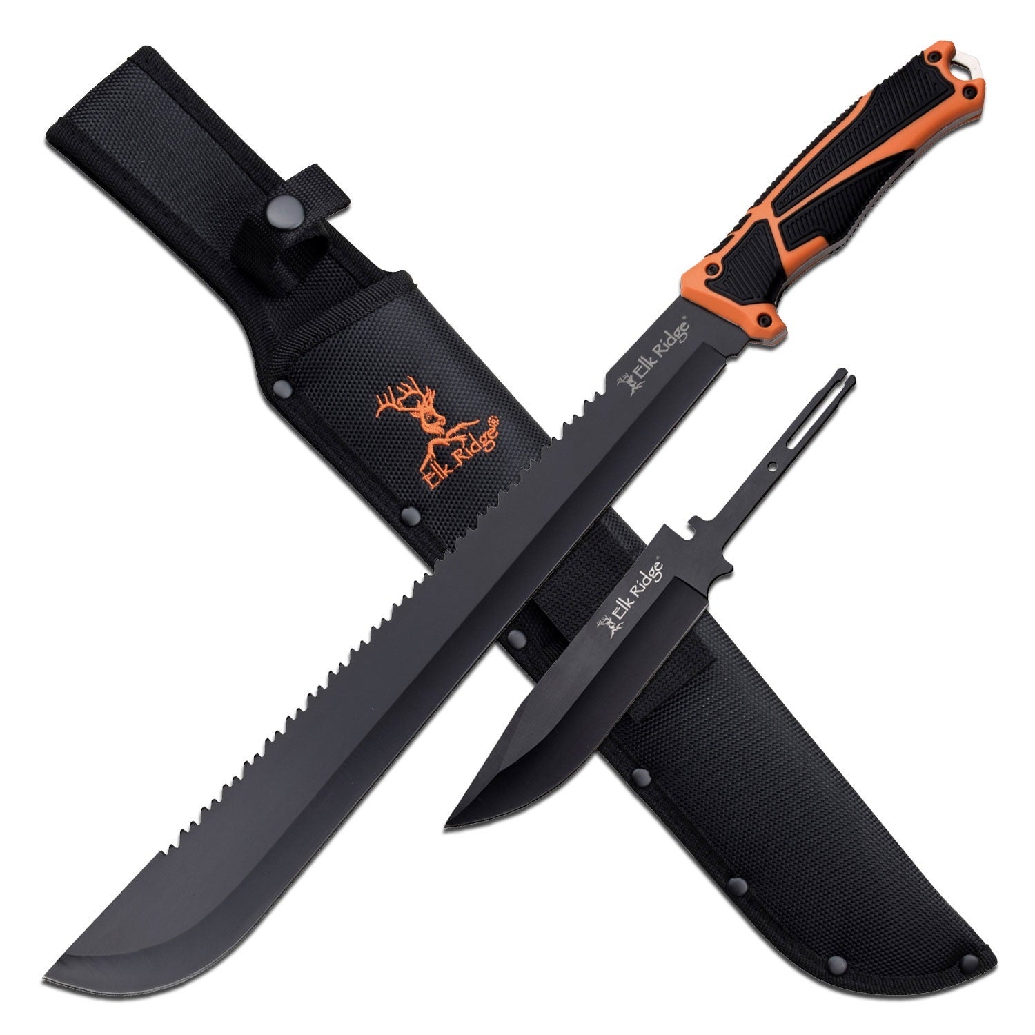 Elk Ridge ER-TKXG001CS Trek Interchangeable Machete / Fixed Blade - 13" Blade
