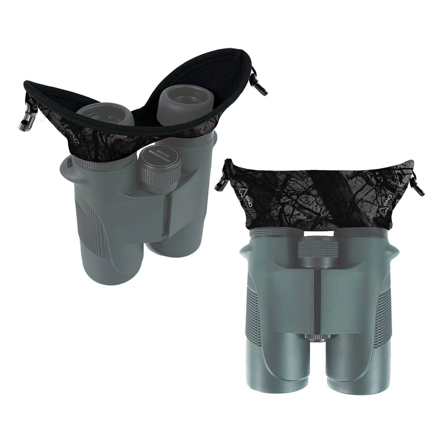 Alpine Innovations Bino Bandit Universal Fit Glare Blocker For Binoculars 8X32 -12X57 Stealth Shadow (D18)