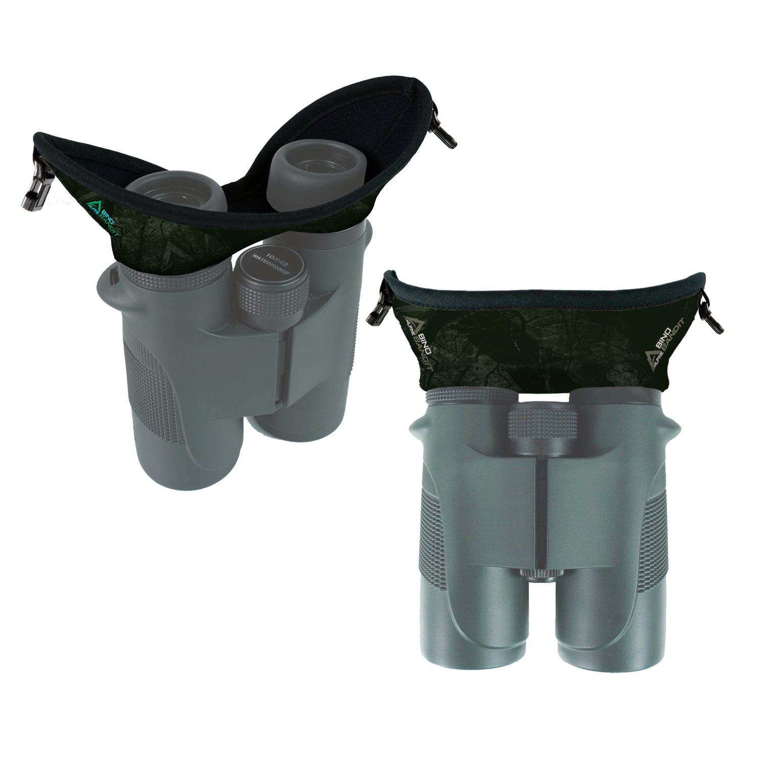 Alpine Innovations Bino Bandit Universal Fit Glare Blocker For Binoculars 8X32 -12X56 Stealth Olive (D25)