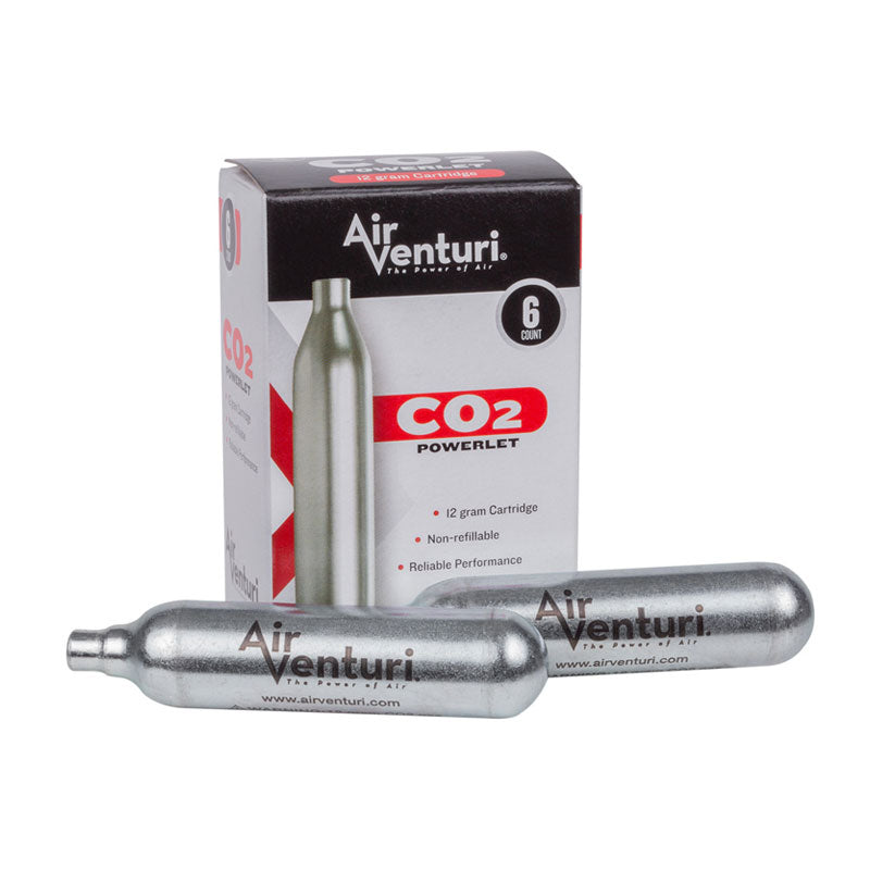Air Venturi 12-Gram CO2 Cartridges - 6 Count