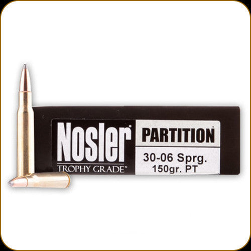 Nosler Trophy Grade 30-06 150gr Partition Ammunition