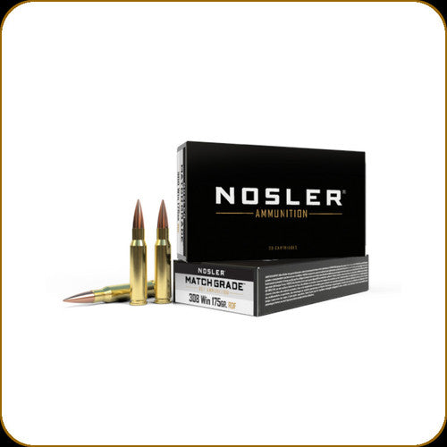 Nosler Match Grade 308 Win 175gr RDF Match Ammunition