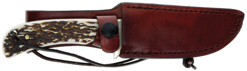 Uncle Henry Pro Hunter Next Gen 8.1" High Carbon S.S. Fixed Blade Knife with a 3.6" Clip Point and Staglon Handle