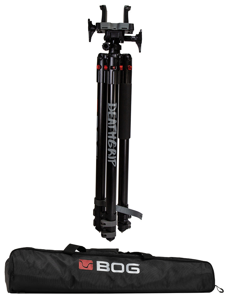 BOG Death Grip Aluminum Tripod, Death Grip Carry Bag - Bundle
