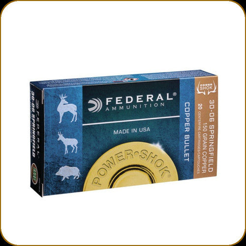 Federal Power-Shok 30-06 150GR Copper