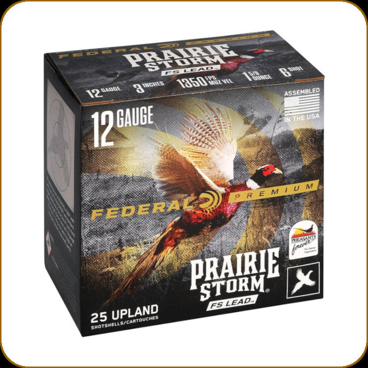 Federal Prairie Storm 12GA 3" 1 5/8OZ #6 Fs Lead