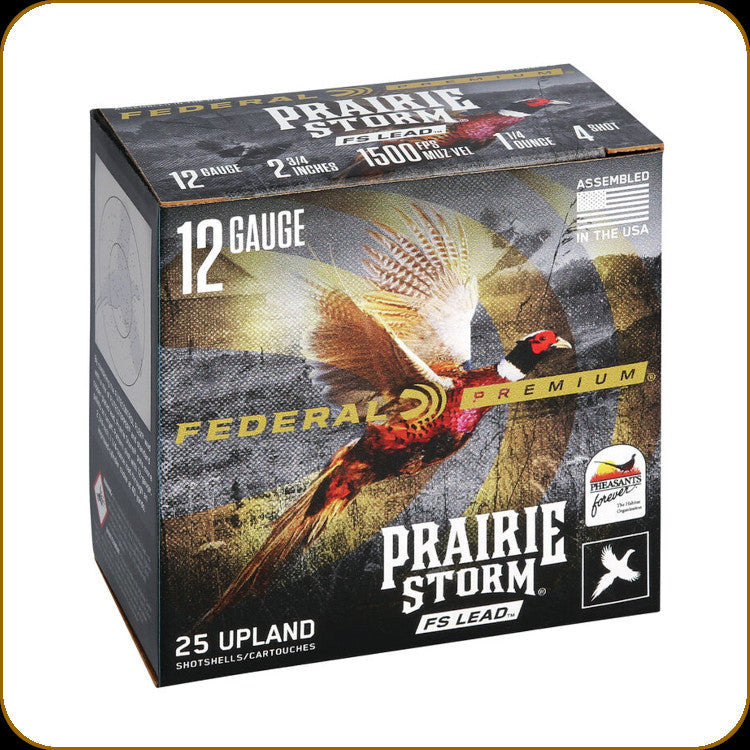 Federal Prairie Storm 12GA 2-3/4" 1-1/4 Oz #4 FS Lead