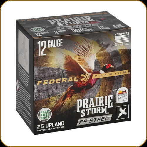 Federal Prairie Storm Steel 12GA 3" 1-1/8 Oz #4
