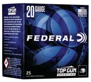 Federal Top Gun Sporting 20GA 2-3/4" 7/8 Oz #7.5 1250FPS By The Case