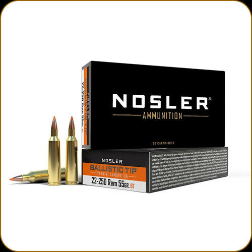 Nosler 22-250 55gr Ballistic Tip Ammunition