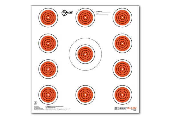Allen EZ-Aim Paper Indoor Target 12" x 12" - 12 Pack