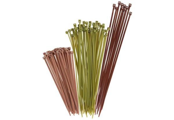 ALLEN HUNTING BLIND CABLE TIES, 100-PACK, GREEN/BROWN