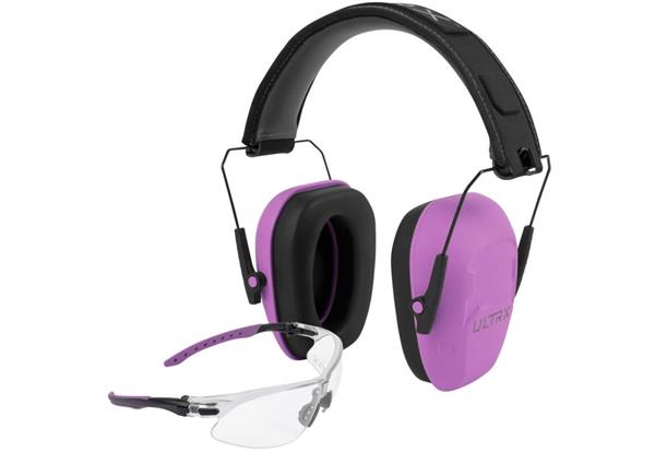 ALLEN ULTRX SHIELD EAR & EYE PROTECTION COMBO METALLIC PLUM