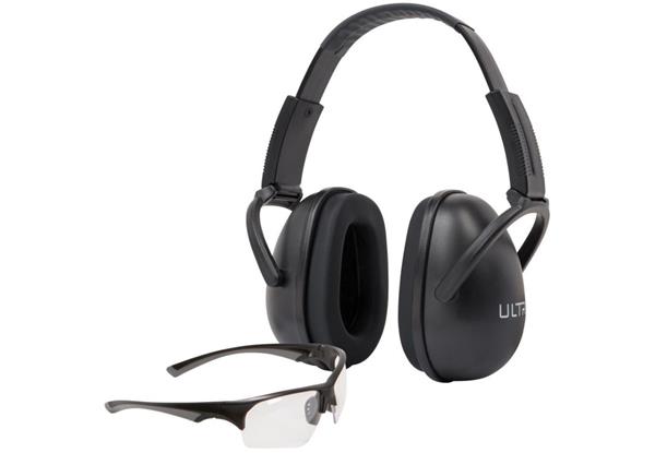 ALLEN ULTRX BLOCKER EAR & EYE PROTECTION COMBO, BLACK