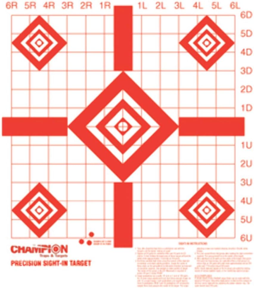 Champion Redfield Precision Sight-In Target – 16" x 16"
