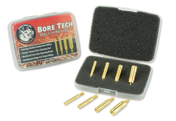 Bore Tech BULLET KNOCK-OUT SET - BRASS TIPS .17 Cal-.50 Cal