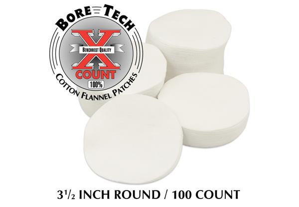 Bore Tech PATCH 3 1/2" ROUND - 100/BAG