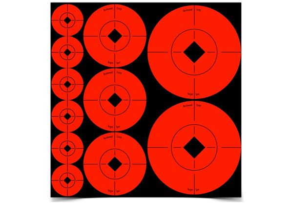 Birchwood Casey Target Spots Assorted Size Orange Target