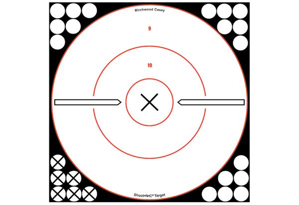 Birchwood Casey Shoot N C 12" White/Black X Bull's-Eye - 5 Targets