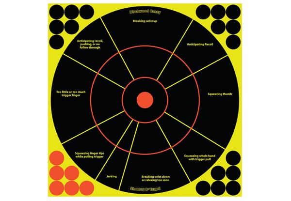 Birchwood Casey Shoot N C 12" Handgun Trainer Target - 5 Targets