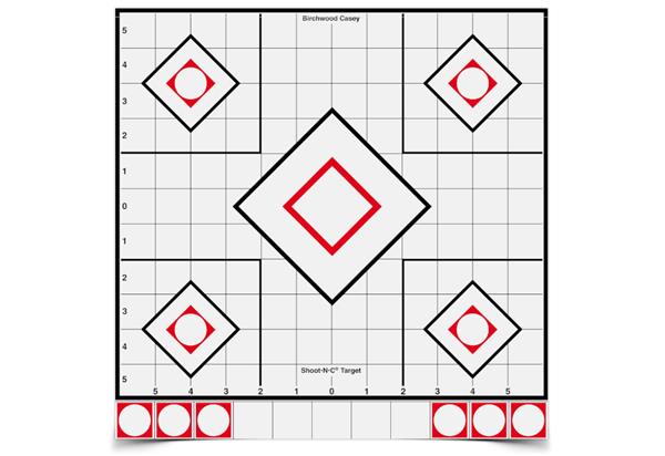 Birchwood Casey Shoot N C 12" White/Black Sight-In Target - 5 Targets