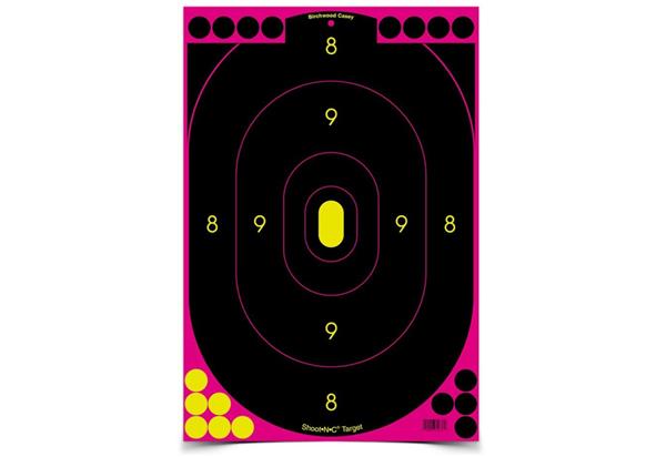 Birchwood Casey Shoot N C 12"x18" Oval Pink Silhouette Target
