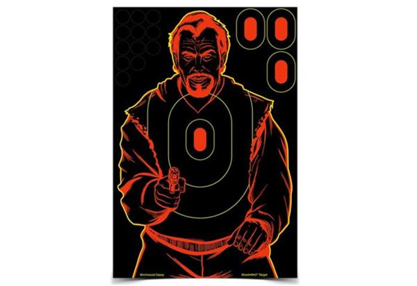 Birchwood Casey Shoot N C 12"x18" Bad Guy Silhouette Target - 12 Targets