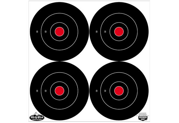 Birchwood Casey Dirty Bird 6" Bull's-Eye Target - 12 Targets