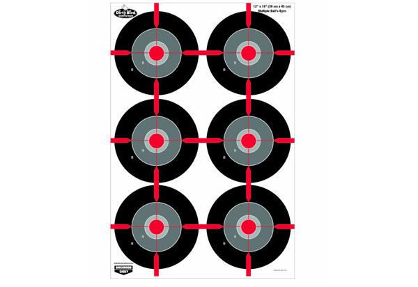 Birchwood Casey Dirty Bird 12" x 18" Multiple Bull's-Eye Target