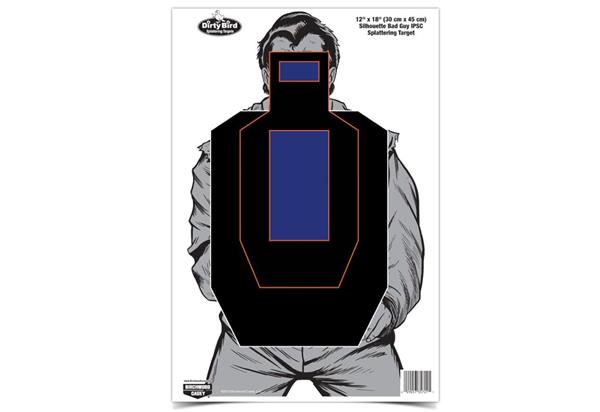 Birchwood Casey Dirty Bird 12" x 18" Bad Guy IPSC Silhouette Target