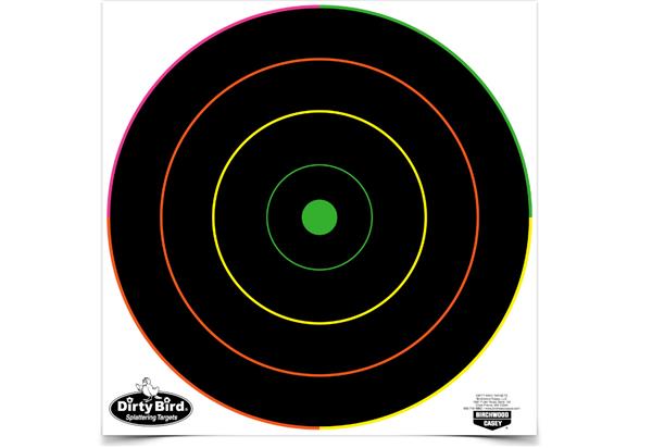 Birchwood Casey Dirty Bird 12" Multi-Colour Bull's-Eye Target - 10 Targets